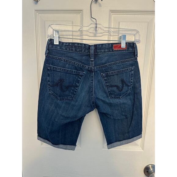 AG Adriano Goldschmied Longline Denim Shorts Size 24R NWOT - Picture 3 of 4